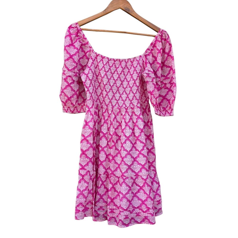 Roller Rabbit Jemina Ren Dress Dusty Rose Floral Size M - Picture 3 of 9